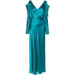 Robes évasées Alberta Ferreti turquoise midi à manches longues Taille XL pour femme 