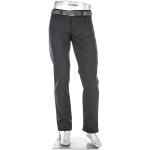 Pantalons de Golf Alberto noirs respirants stretch Taille 3 XL look fashion pour homme 