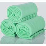 Couvertures vert menthe en polyester en lot de 3 