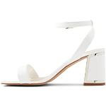 Sandales à talons Aldo blanches en cuir synthétique Pointure 38,5 look fashion pour femme 