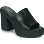 Sandales Aldo noires en cuir en cuir Pointure 41 avec un talon de plus de 9cm pour femme 