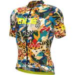 Maillots de cyclisme jaunes en polyester Taille XL pour homme 