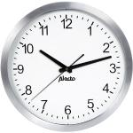Alecto AK-10 Grande Horloge Murale analogique - Horloge Murale de Salon de 30 cm de diamètre - Grand Cadran avec Mouvement à Quartz Silencieux - Blanc