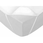 Alèses de lit Paris Prix blanches en polyester éco-responsable 140x190 cm 2 places en promo 