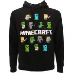 Sweats à capuche noirs enfant Minecraft look fashion 