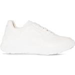 Chaussures de créateur Alexander McQueen blanches en cuir en cuir à bouts ronds Pointure 40,5 pour femme 