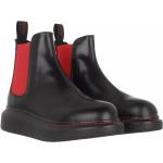 Boots Chelsea de créateur Alexander McQueen noires à élastiques pour femme en promo 