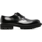 Chaussures de créateur Alexander McQueen noires en cuir de veau en cuir à bouts ronds à lacets Pointure 41 pour homme 