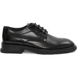 Chaussures de créateur Alexander McQueen noires en cuir à bouts en amande à lacets Pointure 41 pour homme 