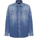 Chemises en jean de créateur Alexander McQueen bleues à manches longues Taille XXL pour homme 