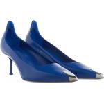 Escarpins de créateur Alexander McQueen bleus à élastiques pour femme en promo 
