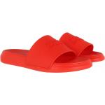 Sandales de créateur Alexander McQueen rouges à élastiques en promo 