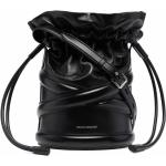 Sacs de créateur Alexander McQueen noirs en cuir de veau en cuir pour femme en promo 