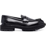 Chaussures casual de créateur Alexander McQueen noires en caoutchouc à bouts en amande Pointure 41 look casual pour homme 