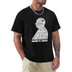 Alfred Hitchcock T-Shirt Cotton Crewneck T-Shirts for Men Short Sleeve Black XL