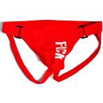 Strings taille basse rouges en coton Taille M look sexy pour homme 