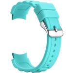 Bracelets de montre Alienwork turquoise look sportif en silicone pour enfant 