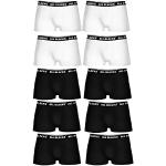 All Blacks Pk1223-s Set Boxers 6 Noirs / 4 blancs-100% Coton, Pack De 10 Pk1223, S Homme