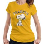 T-shirts dorés à manches courtes Snoopy à manches courtes Taille XXL look fashion pour femme 
