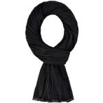 Écharpes unies Allée du foulard noires en coton Taille L look fashion pour femme 