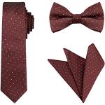 Cravates mi-slim Allegra K rouges à pois à motif papillons Tailles uniques look fashion pour homme 