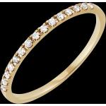 Alliances en diamant de mariage Edenly jaunes en or jaune 9 carats pour femme en promo 