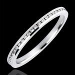 Alliances en diamant de mariage Edenly Origine blanches à perles 9 carats pour femme en promo 