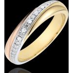 Alliances en diamant de mariage Edenly Saturne pour femme en promo 