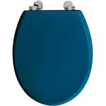 ALLIBERT 814365 Boliva Abattant WC, Bleu Canard Brillant, 36,2 cm x 5,2 cm x 45 cm