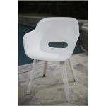 Chaises de jardin design Keter blanches en polypropylène en lot de 2 