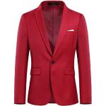 Vestes de costume rouges Taille S look fashion pour homme 