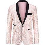 Vestes de costume de mariage roses Taille XXL look fashion pour homme 