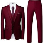 Vestes de costume rouge bordeaux Taille XXL look fashion pour homme 