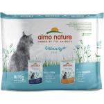 Almo Nature Holistic Urinary Help pour chat - lot mixte : 3 x 70 g poisson + 3 x 70 g poulet