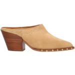 Sabots Alpe Woman Shoes beiges en daim en cuir Pointure 39 look fashion pour femme 