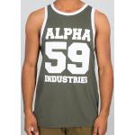Débardeurs Alpha Industries Inc. verts Taille S look fashion pour homme en promo 