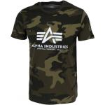 T-shirts Alpha Industries Inc. verts Taille XS look fashion pour homme en promo 