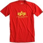 T-shirts basiques Alpha Industries Inc. rouges Taille XS look fashion pour homme en promo 