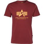 T-shirts basiques Alpha Industries Inc. rouges Taille XS look fashion pour homme en promo 