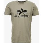 T-shirts basiques Alpha Industries Inc. verts Taille XS look fashion pour homme en promo 