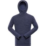 Vestes zippées Alpine Pro bleues en polaire à motif ville à capuche Taille XXL pour homme 