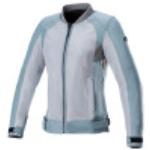 Vestes de moto  Alpinestars bleus clairs Taille XL pour femme 