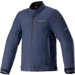 Vestes de moto  Alpinestars bleus foncé en shoftshell à motif ville imperméables coupe-vents Taille L 