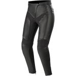 Pantalons Alpinestars Stella noirs en cuir pour femme 