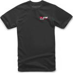 T-shirts à imprimés Alpinestars noirs en coton à motif moto pour homme 