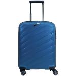 Valises bleues à 4 roues multi-compartiments look fashion 35L 