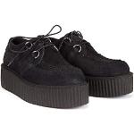 Chaussures casual noires à lacets Pointure 44 look Punk 