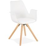 Chaises Alter Ego blanches avec accoudoirs scandinaves 