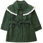 Trench-coats verts en dentelle à volants coupe-vents respirants look fashion pour fille de la boutique en ligne Amazon.fr 
