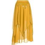 Danses orientales jaunes en mousseline Tailles uniques look fashion pour femme 